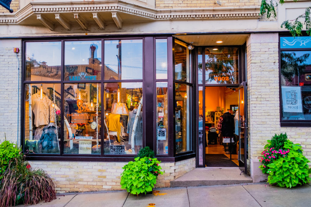 Exterior shot of Flannel Fox in Wauwatosa. 